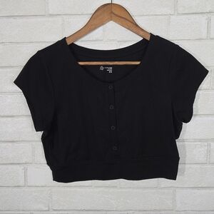 Aerie Black Crop Top